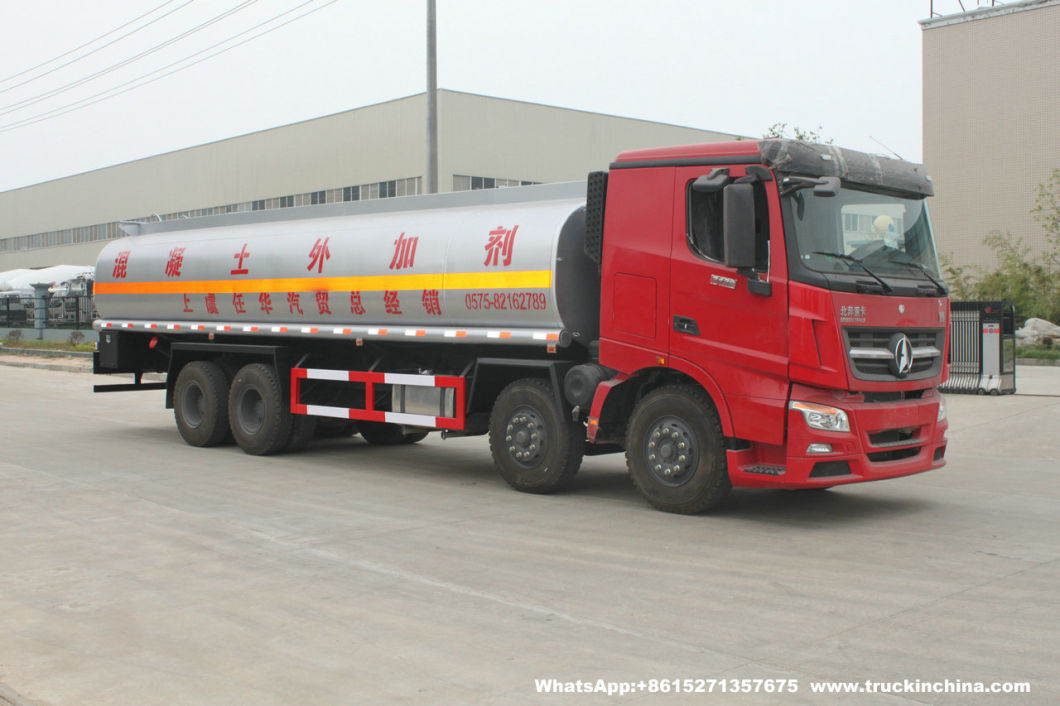Beiben Stainless Steel Tanker Trucks V3 for Transport Concrete Water Reducing Admixture