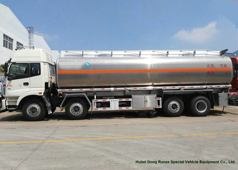 Foton Aluminum Alloy Fuel Tanker (8X4Mobile Oil Refueling Bowser Truck 30cbm Diesel Delivery Refueling Truck 12wheels)