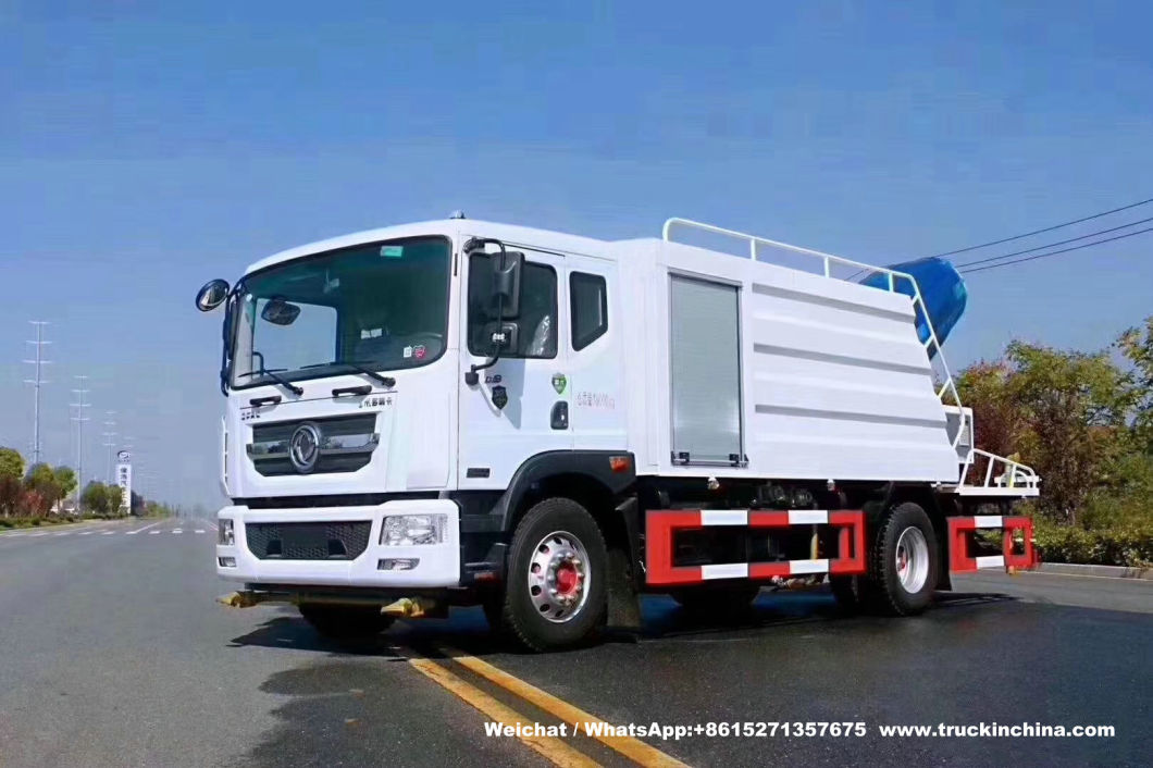 10 Tons Multifunctional Dust Suppression Vehicle Disinfection Pesticides Spray Fog Cannon Tanker (60M -80M Cannon)