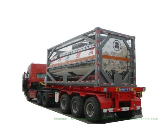 20FT ISO Tank for Toxci Yellow Phosphorus Stainless Steel Insulated Tank Container with Steam Heating System (20000 Liter)