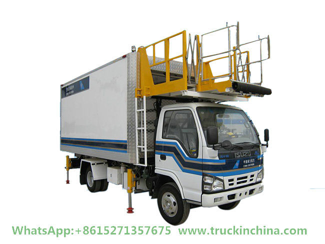 I. Suzu Aviation Airline Catering Truck (Scissors Food Truck 5000X2000X2245mm Refrigerated Van)