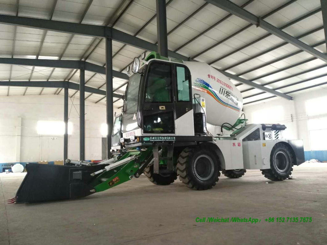 Luzun Self Loading Concrete Mixer Truck 2.6m3 -3cbm (Self Loading Cement Mixer Truck With Air Conditioning Self Loading Automatic Weighing Scale)
