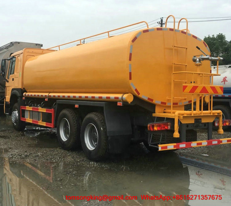 Sinotruck HOWO 6X4 Water Tank Bowser Truck Capacity 15 Tons 18 Tons 20 Tons Water Sprinkler Truck (336HP 371HP 15000L 18000L 20000L)