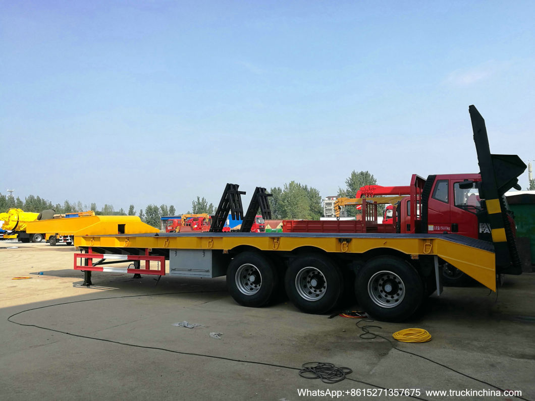 3 Germany BPW 14t Axles Low Bed Trailer 60 Tons Customizing with 20FT Container Locks (12.8*3*3m) CIF Momombasa