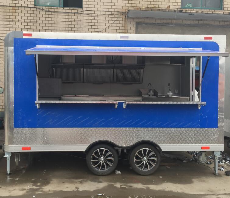 Mobile Food Trailer Customized Small Box Food Table Stainless Steel (All Window One Window, Two Window) Mobile Food Truck Design