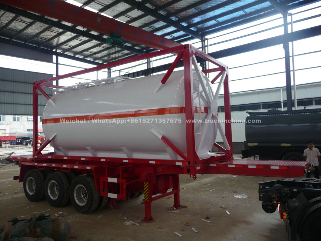 Sihcl3, Ticl4, Sicl4, Pcl3, Nacn 20FT ISO Tank Container Class 3 Toxic Chemical Storage Pressure Vessel