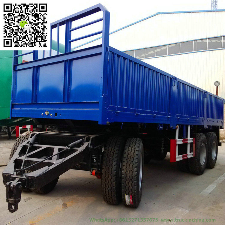 Customized 2-3 Axles Drawbar Full Trailer Dolly Trailer (Cargo Stake 10T -40T)
