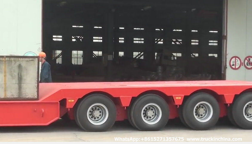 Customizing Multi Axle Steering Axle Low Bed Trailer (Hydraulic Low Loader Semi Trailer For Cylinder Tank Goods Tanker)