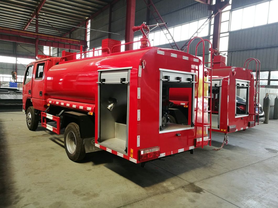 4X4 Water Tanker Fire Truck Mounted with Fire Pumper LHD. Rhd