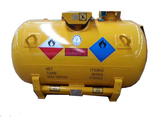 Alky Portable Tank T21 Tank Capacity 1750L Un3394 (C6H15Al Portable Tank Container)