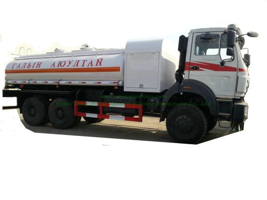 Beiben Trucks Diesel Bowser off Road All Wheel Drive 6X6. LHD. Rhd 2534.2538 for Petroleum Oil, Gasoline, Petrol, Diesel Transport Plus Tank Trailer