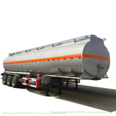 Straight Aluminum Tanker Trailer 40000L~45000L 3 Axle 6% Expansion