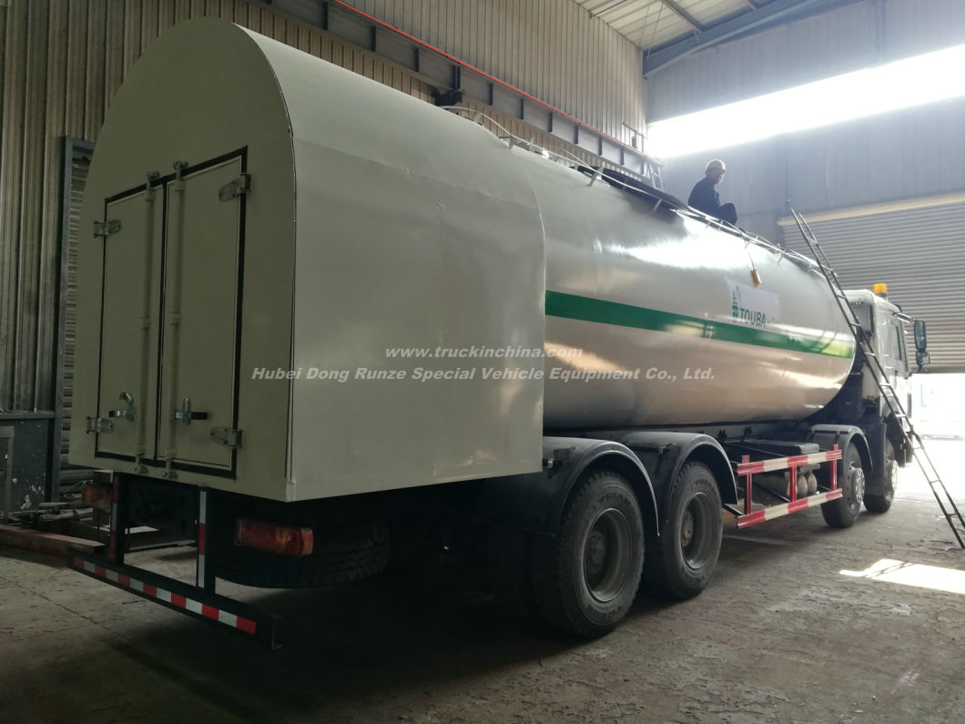 LPG Bobtail Tanker Truck HOWO 12 Wheels Drive 30cbm Tank Mounted with LPG Pump computer Dispenser