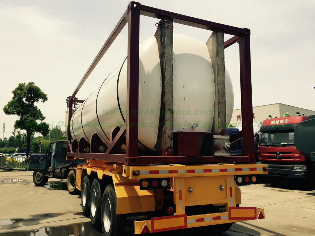 30FT T 4, T7 Syrup Tank Container for Food Products Stainless Steel Imo Equipped with Insulation Heating by Steam Test Pressure 0.4MPa (40bar)