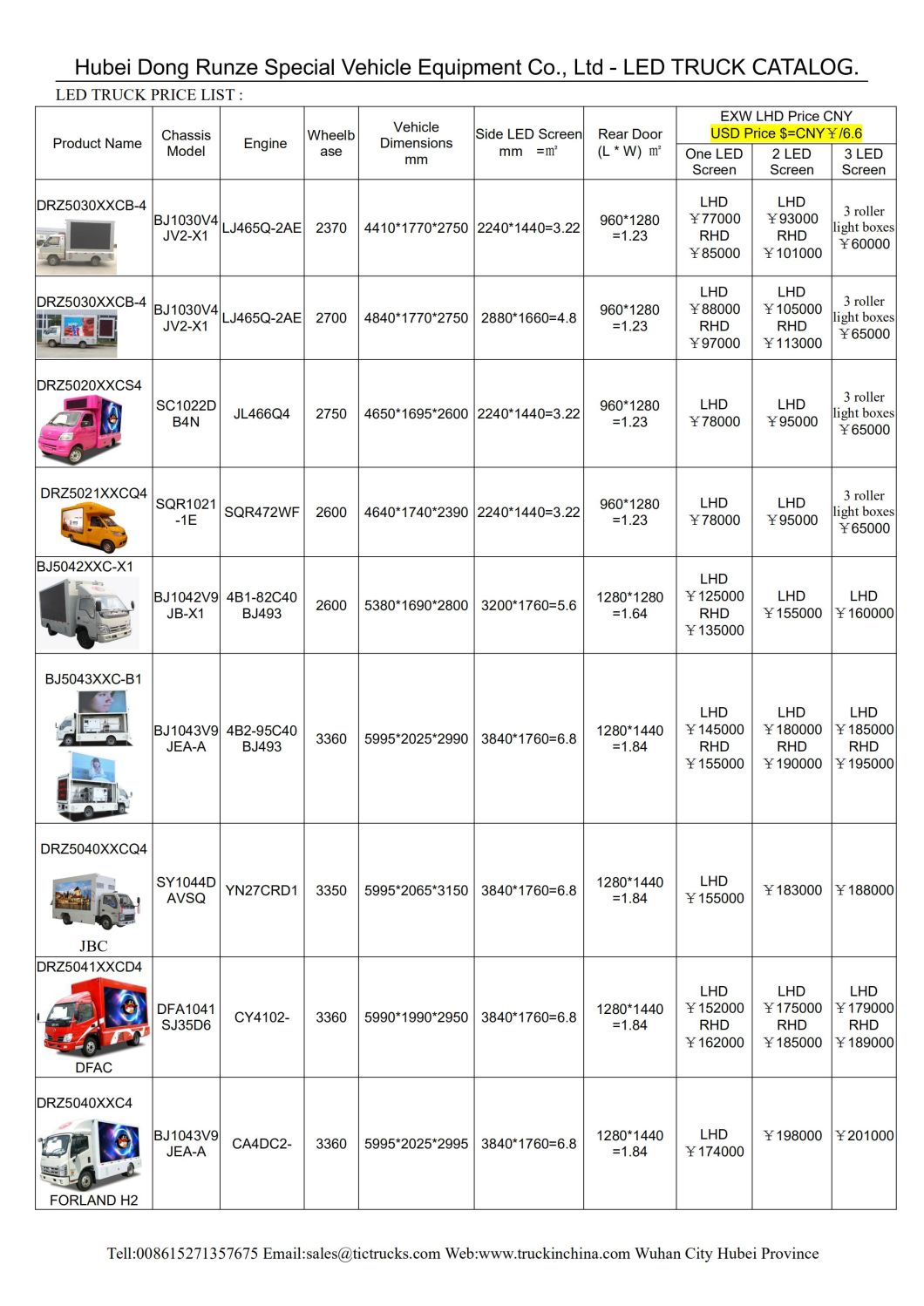 Foton LED Advertisement Truck with LED Board (P4 P5 P6 Outdoor Mobile Advertising Truck Mobile LED Display Advertisement Truck Mobile Billboard Truck)