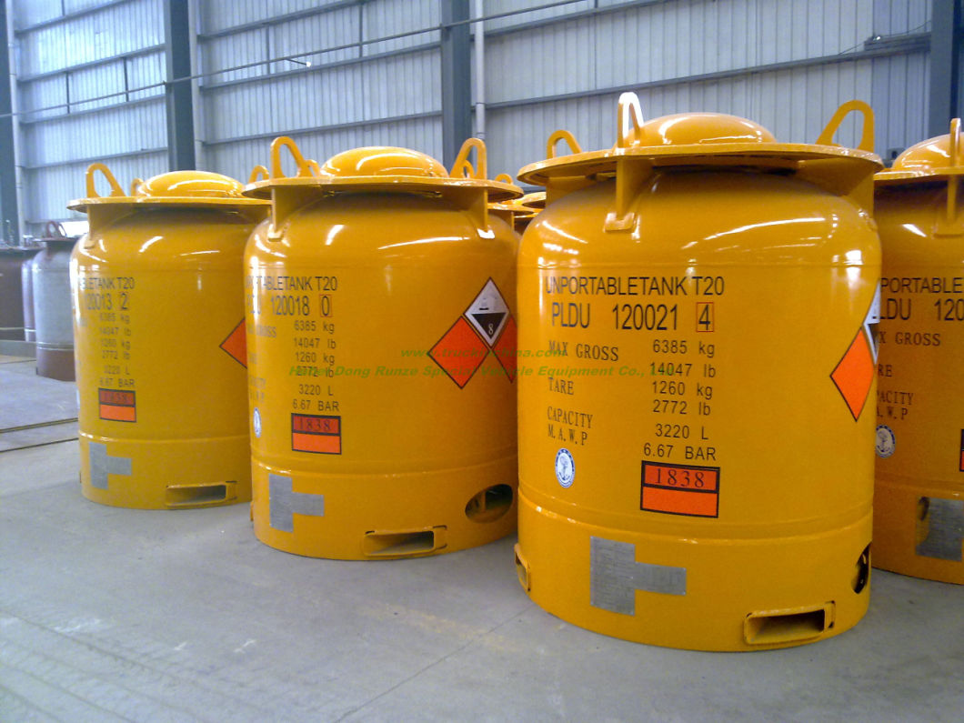 T20 Tank (UNPortable Tank) Un1838 - Cl4ti Titanium Tetrachloride 3220liters