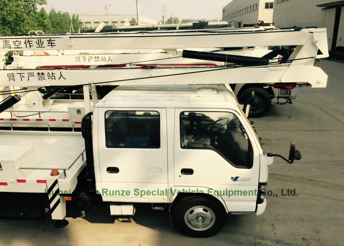 Brand Japan Crane Truck with Bucket Lift for Electric Companies with I. S. U. Z. U Engine 4kh1