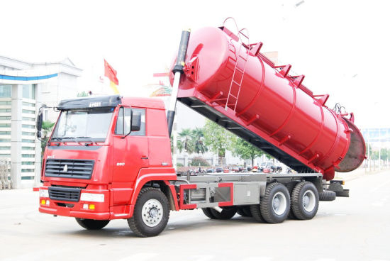 Carbon Steel Lined Stainless Steel Sludge Tank Tipper Truck for Sale