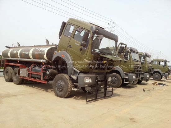 Beiben Trucks 2529 Fuel Bowser Tanker off Road All Wheel Drive 6X6.6*4. LHD. Rhd 2534.2538 for Petroleum Oil, Gasoline, Petrol, Diesel Transport