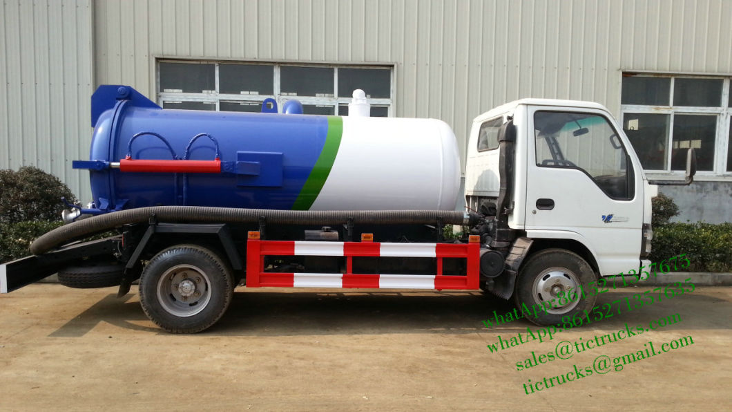 Samll 4X2 Isuzu Vacuum Tanker Septic Tank 3000L - 6000L
