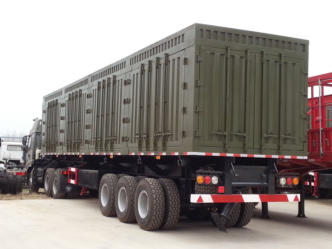 Heavy Duty 3 Axles Tipper Trailer 100ton Side Tipper