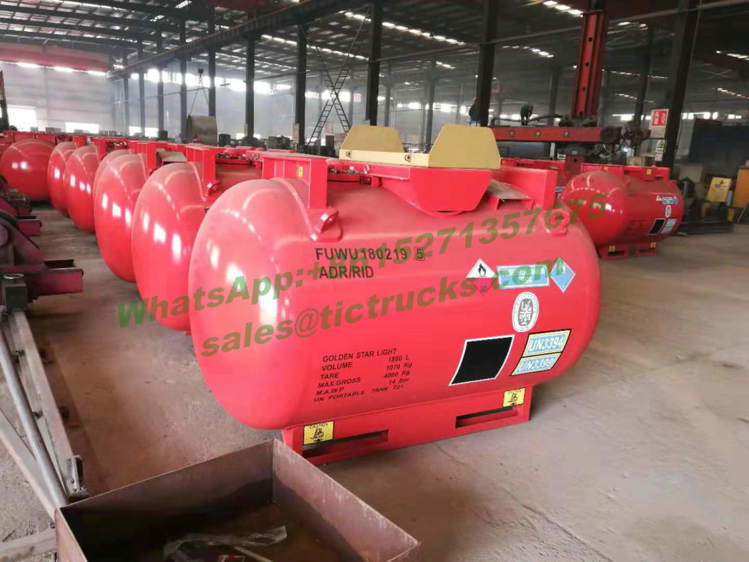 Triethylaluminum (TEAL) Alky Portable Tank Container C6h15al Un3399, Un3394 Capacity 1880liters Adr/Rid Organometallic Substance, Liquid, Water- Reactive