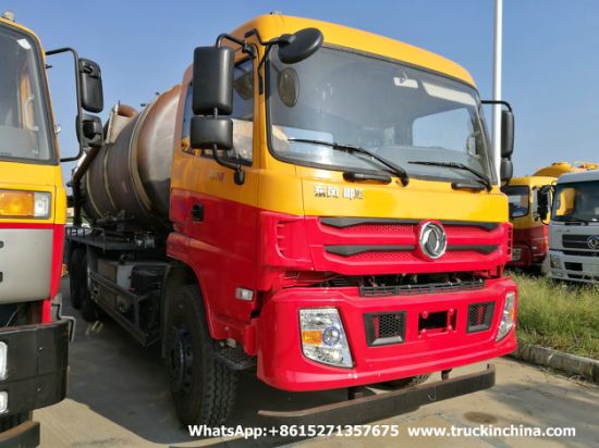 Sewer Vacuum Cesspit Tankers Mounted on Trucks (VAC Tank Lined PE or Stainless Steel with High Pressure Water Ring VAC Pump)