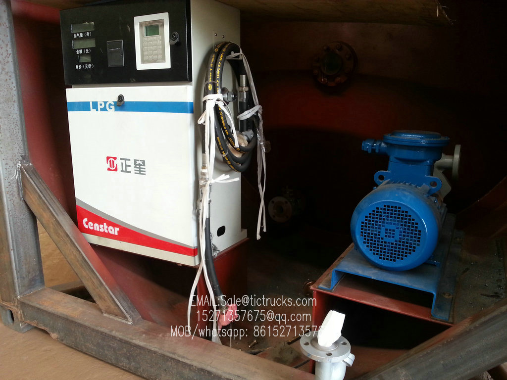 20FT ISO LPG Tank Container (DEM, Isobutane, cooking gas) Custermizing Mounted with Motor Pump Dispenser