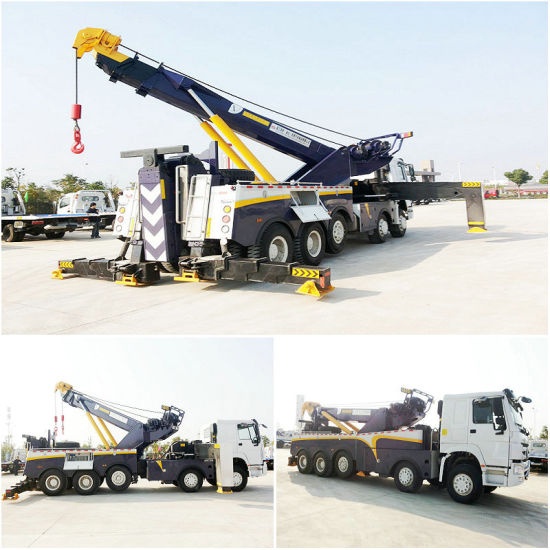 Sino HOWO 5 Axle 60ton Heavy Duty Rotator Road Wrecker Zz5507n31b7d1