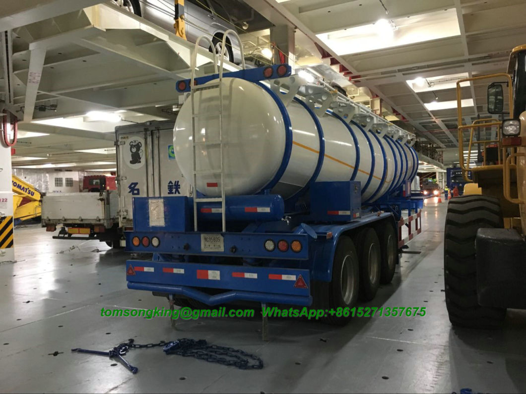 Sulfuric Acid Tanker V Shape Tank 22, 000liters Loading 99.8% H2so4 Transport 40 Ton