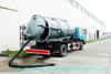 Diesel Vacuum Tanker Truck for Chemcial Factory Sucking Chemical Acid Waste, Tank Inside Lined PE 10000 Liter