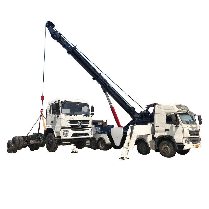Sino Truck HOWO 360 Degree Rotation 50 Tons Heavy Duty Wrecker