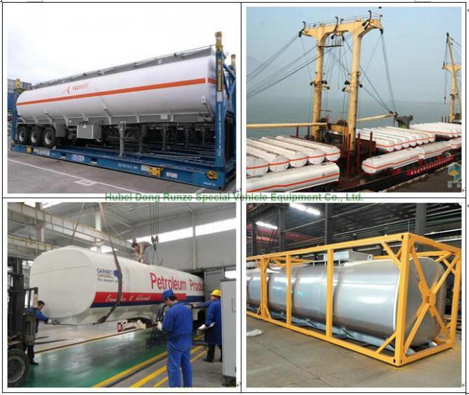 Stainless Steel Tank Trailer 45kl, 48, 000L for Diesel, Oil, Gasoline, Kerosene Transport with 3 Axles