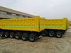 6 Axles Trailer Tipper 80ton-100ton Heavy-Duty for 100 Ton Mangenese and Bauxite Ores Transport