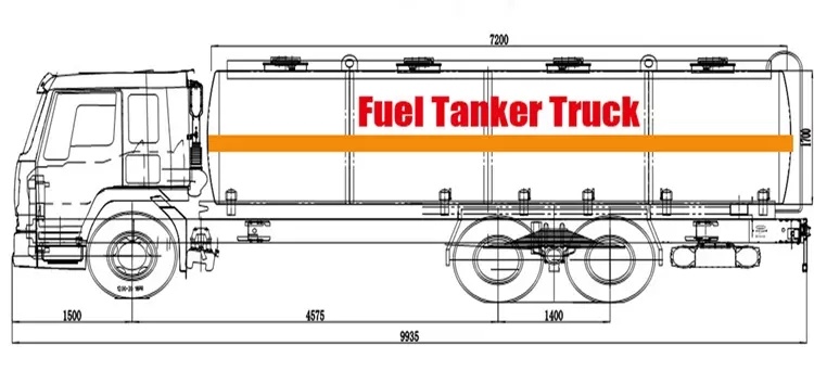 HOWO 6X4 Fuel Tank Truck with Refuelling System with Computer Dispenser Refueling Bowser for Vehicle 25cbm with Drolly Tank Trailer