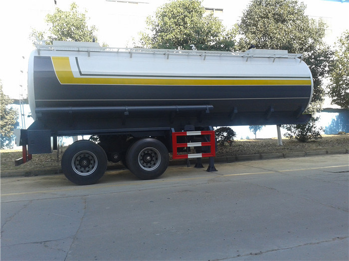 Hydrofluoric Acid Tanker with Dual Bogie Axle (single point suspension) Steel Lined LDPE 22 -27cbm Tank