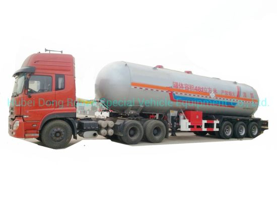 Liquid Ammonia Road Tanker 3 Axles Semi Trailer 48cbm Liquid Nh3