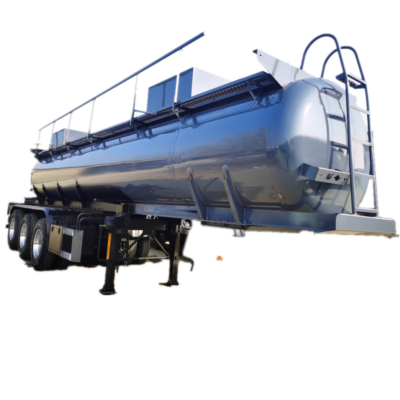 Dilute Sulfuric Hydrochloric Acid Liquid Tank Trailer 22-30kl 6000-8000 gallon Lined LDPE