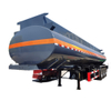 2 Axles PE Liner HCL Hydrochloric Acid Tanker Transport Trailer 3 Compartments 27MT