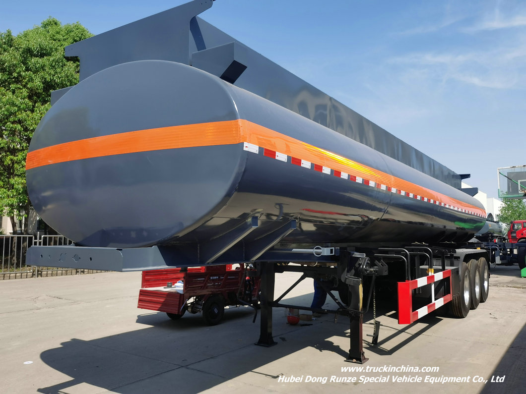 PE Lined Sulfuric Acid Tank Trailer (20)