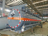 14MT Hydrochloric Acid Chemical / Acid Tank Trucks Body For Sale PE Liner 16mm 