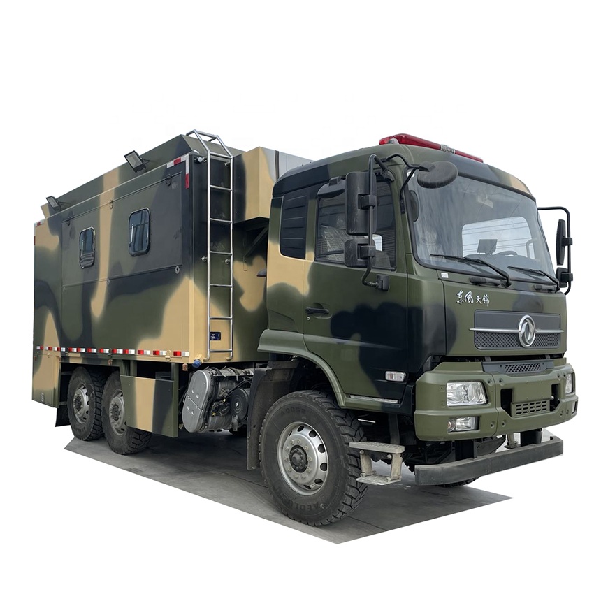 Dongfeng 6x6 mobile food truck with kitchen equipment (7)