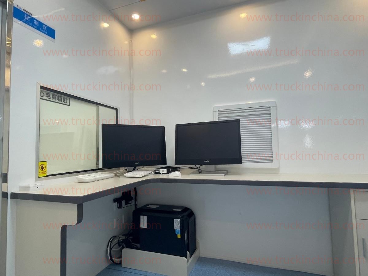Digital X-ray inspection truck Mobile CT medical semi-trailer (7)