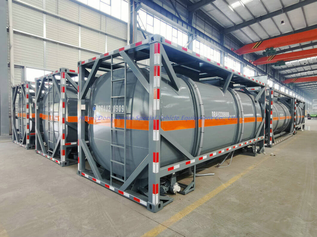 lined PE HCL Acid ISO Tank Container 20ft (8)