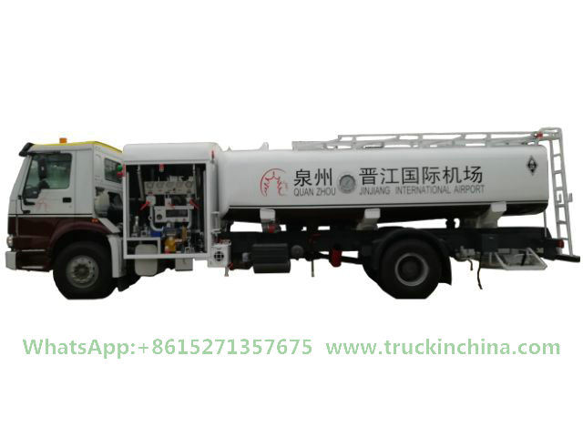 Sinotruck HOWO 6wheels 18500L Aircraft Tanker (Aviation Kerosene, Aviation Gasoline, Jet Fuel Oil 4880 US Gallon Refueler Aircraft Tanker)