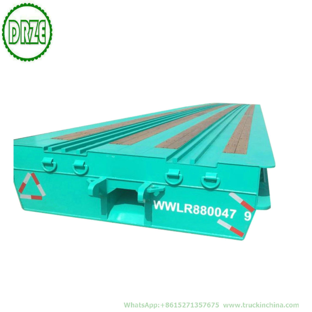 Customizing Multi Axle Modular Lowboy Semi Trailer with Hydraulic Suspension Steering 3 Axles 12 Wheels Low Bed Semi Trailer