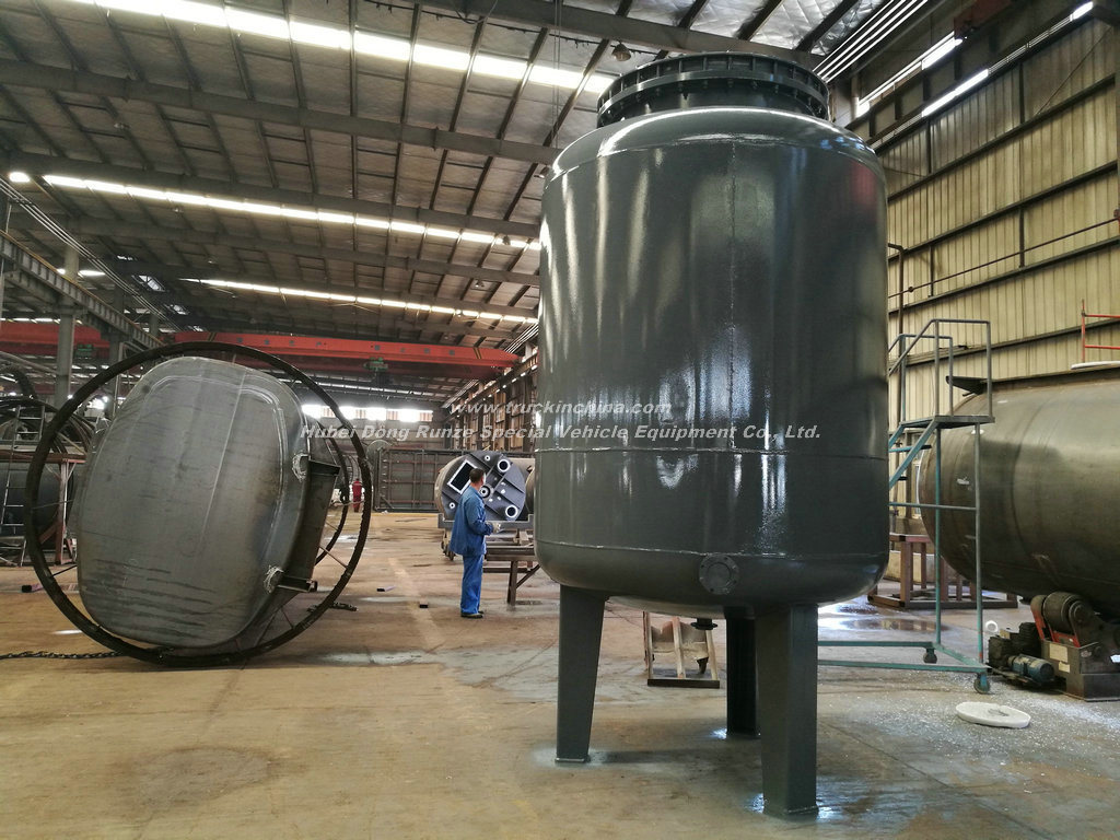 Customization Chemical Reactor Tank with Motor Stirred Agitation Bar Inner Lined LDPE 16-20mm