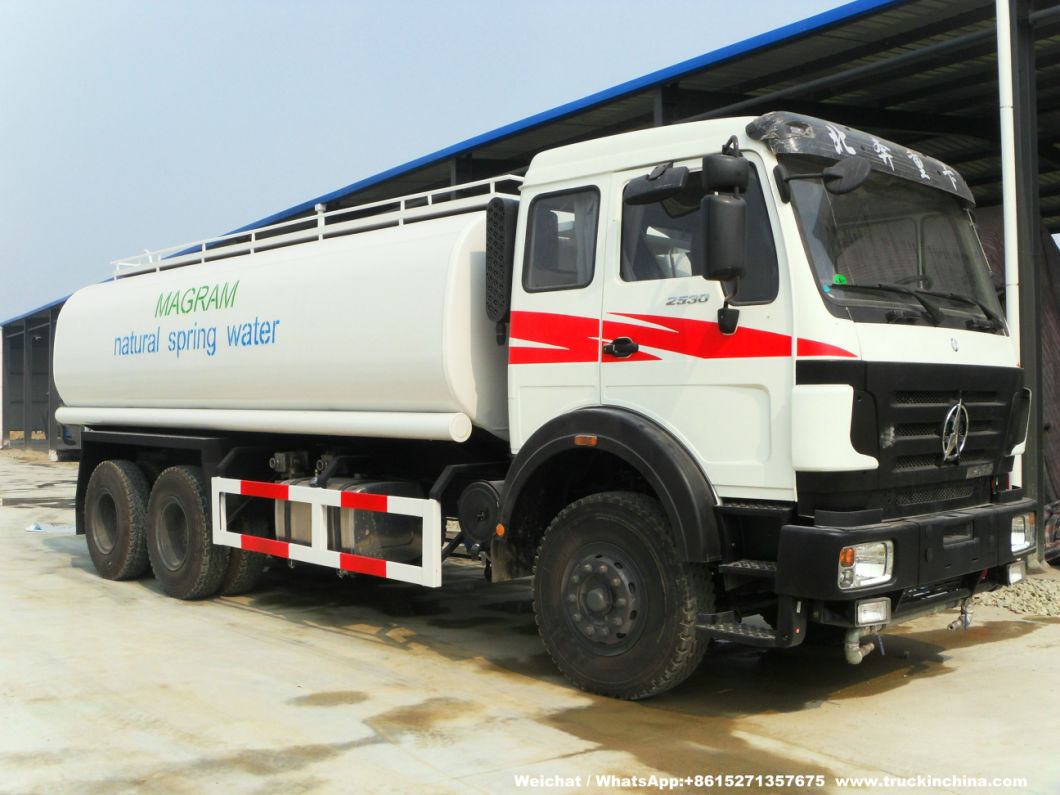 Beiben Truck Mounted Water Tank 20t-25t (Stainless Tank for Potable Water, Fresh Water, Produced Water, Spring Water with Water Bowser)