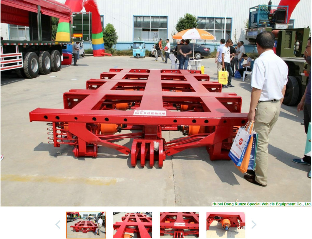 Modular Trailer Multi Axle 4 Lines 8 Axle Lowbed Semi Trailer 100t