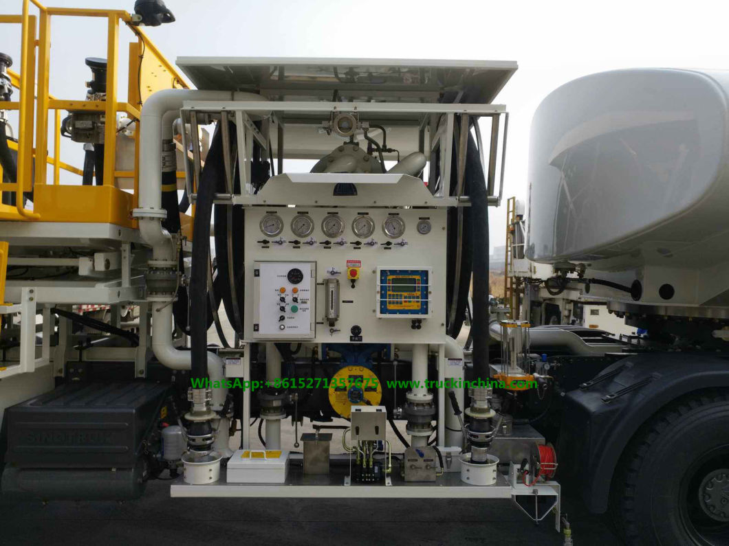 Sinotruck HOWO 45000L Aircraft Tanker (Tractor with JET A-1 Fuel Tank Trailer Aviation Kerosene, Aviation Gasoline, Jet Oil 11880 US Gallon Refueler)